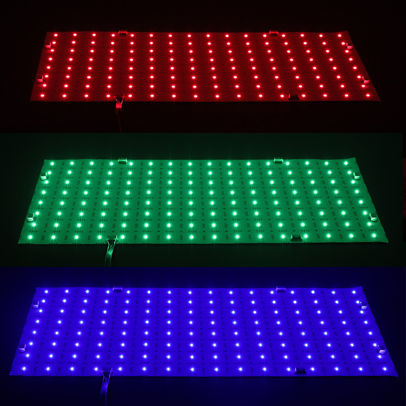 24V 5054 Flexible RGB LED Sheet Panel Lights Single LED Cut 16x8 24V 5054 Flexible RGB LED Sheet Panel Lights Single LED Cut 16x8
